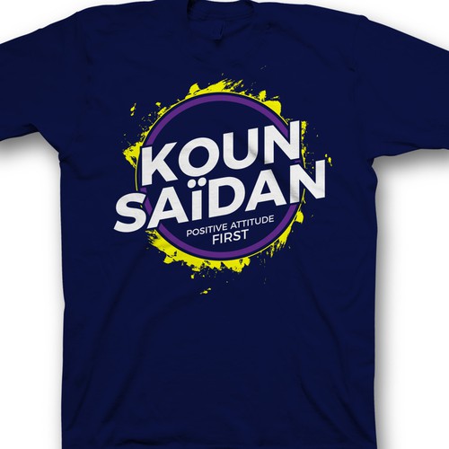 Cr er un  design  de T  shirt  pour  la marque Koun Sa dan 