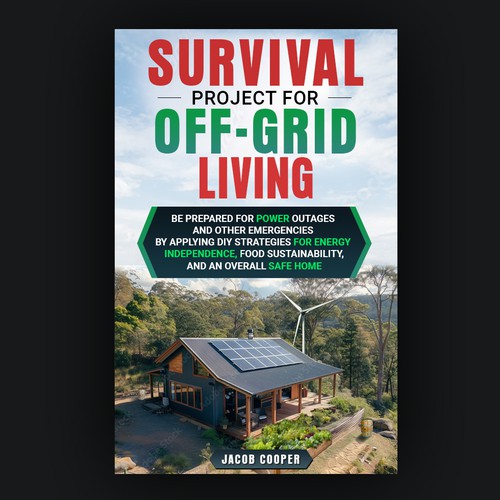 Book Cover for Off-Grid Survival Projects Design by Inwalker