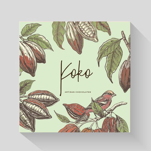 Design a folding chocolate box Design by ve_sta