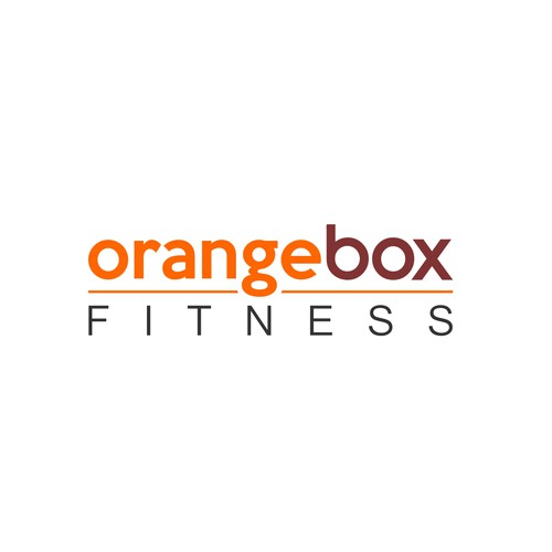 New Orange Box Fitness Logo Design by Harleen™