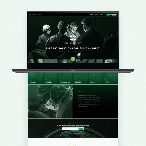 Log & Website Design for Spine Craft