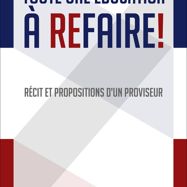 Design book cover for "Toute une Education à refaire" 