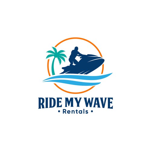 "cool", "edgy", "fun" jet ski company logo. Design by Maylyn