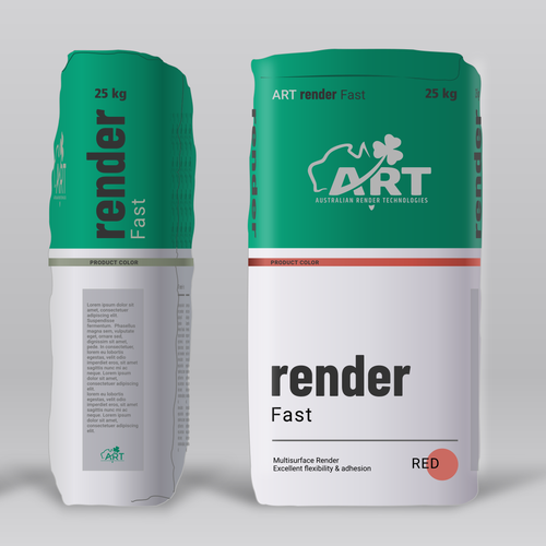 コンペ「Package design for Specialised Cement Finishes」のデザイン by K-Art Labさん 