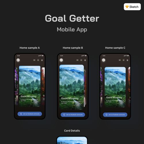 Simple & Easy To Use App To Help User's Achieve Their Goals & Improve Their Life Diseño de Dedy S