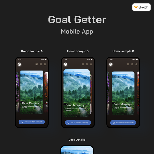 Simple & Easy To Use App To Help User's Achieve Their Goals & Improve Their Life Design by Dedy S