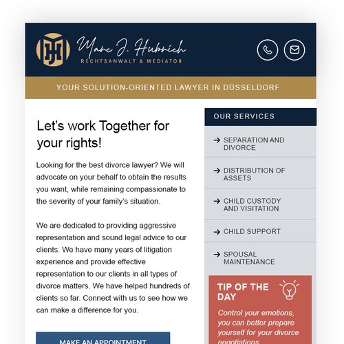 Correo electrónico propuesta en el concurso por thecreatv