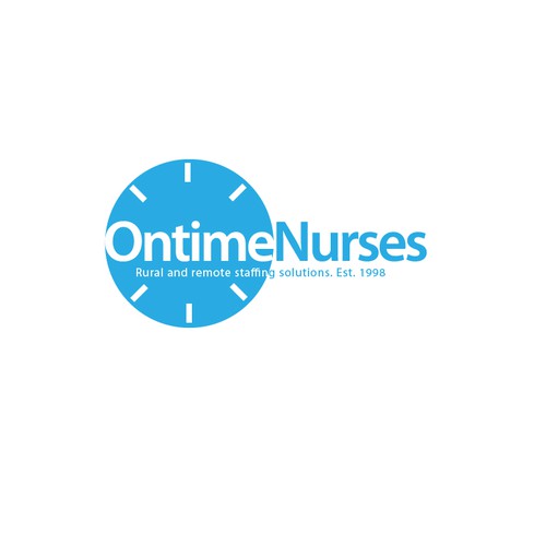 logo and business card for Ontime Nurses Diseño de KamNy