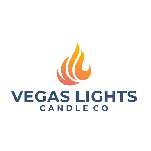 Design a modern fun logo for a candle company in Las Vegas Design by ChemcoRD