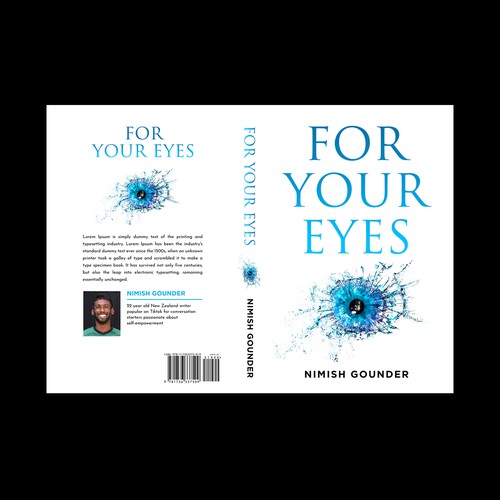 for your eyes- poetry and journal book cover Design by aafi.designs