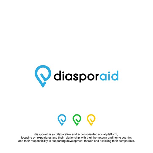 Design a powerful logo for diasporaid, an impact-oriented network/platform for expats Design by pronine9