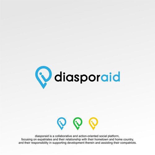 Design a powerful logo for diasporaid, an impact-oriented network/platform for expats Design by pronine9