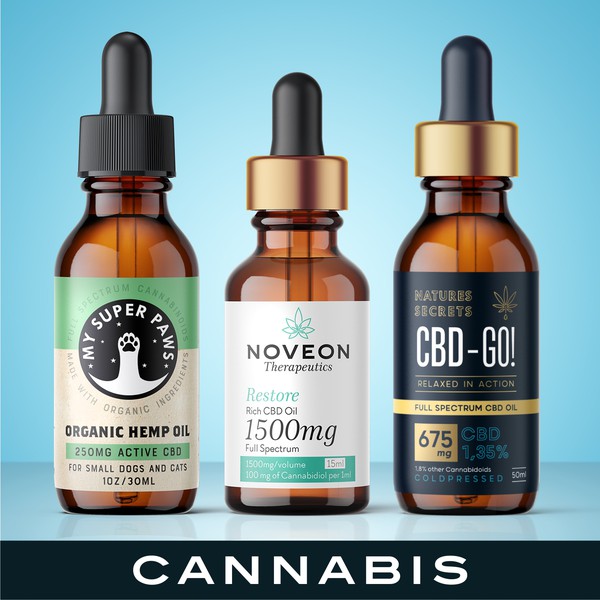 Cannabis label design