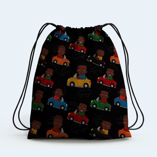 Drawstring Bag Designs for Boys Design by thegarapan