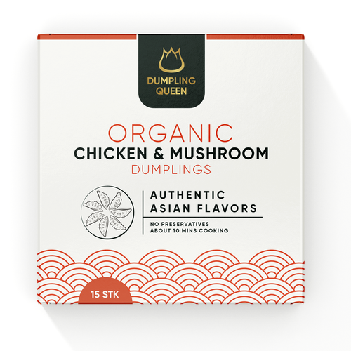 Design a premium and morden packaging for a healthy organic dumpling box Design by Sayyed Jamshed