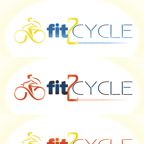 logo for Fit2Cycle Diseño de kele