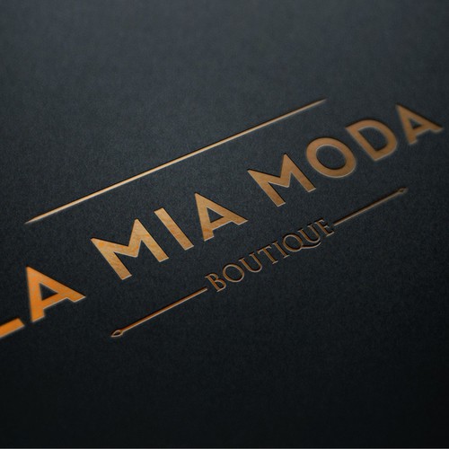 Logo design for la mia moda boutique Logo design contest 99designs