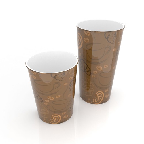 Artwork Design for Paper Cups Design by Skizze Design Studio