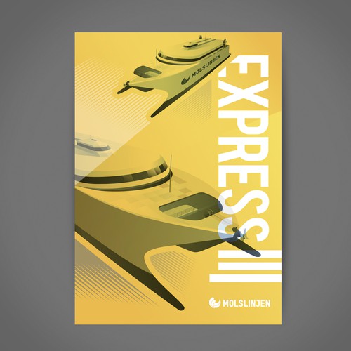 Multiple Winners - Classic and Classy Vintage Posters National Danish Ferry Company デザイン by A-Sz