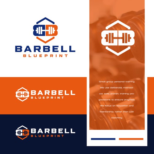 Barbell Blueprint logo design Design by agamodie