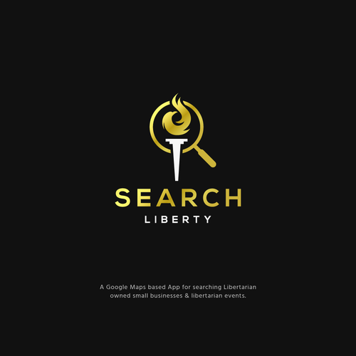 Sexy Techy Dark Modern Brand for Libertarians Design by jacondsign