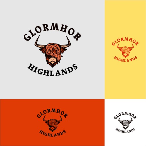 We need a Scottish highland cattle logo! Diseño de brint'X