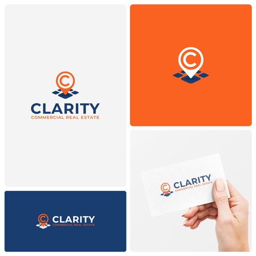 Logo + Brand Guide for Clarity Commercial Real Estate Design by Oranye Putih