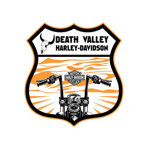 edgy harley-davidson logo Design by dan.elco09