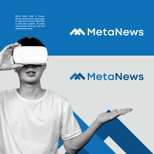 Design a logo for a web3 News platform called MetaNews Design by Maha's World