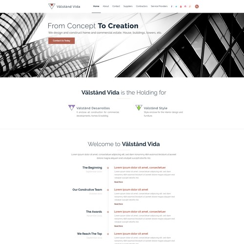 "Välstånd Vida website design contest" ganador Diseño de Wordpress por Jasmin_A