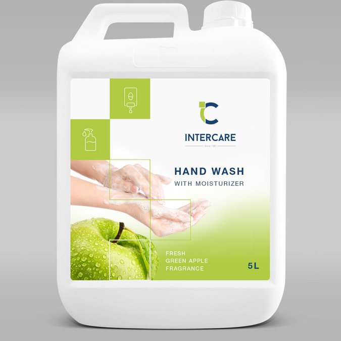 Fresh Green Apple Hand Wash Label design | Product label contest