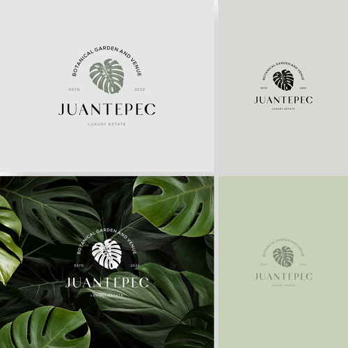 Botanical garden & Venue Logo creation (we would like to use the leaf as a cut out on a steel plaque (with holes in the  Design by oky_wawi