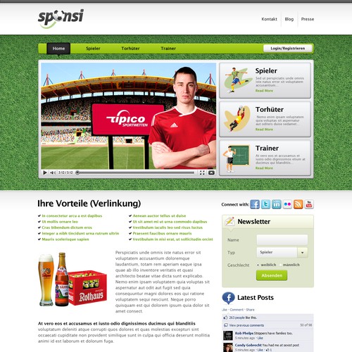 Diseño de página web propuesta en el concurso por Melwyn3