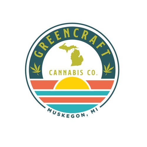 Brand Logo for craft cannabis grow in Michigan. Design by antesofte ✌