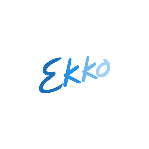 SIMPLE LOGO - ekko Letters then dm after Design by Trovic Designer