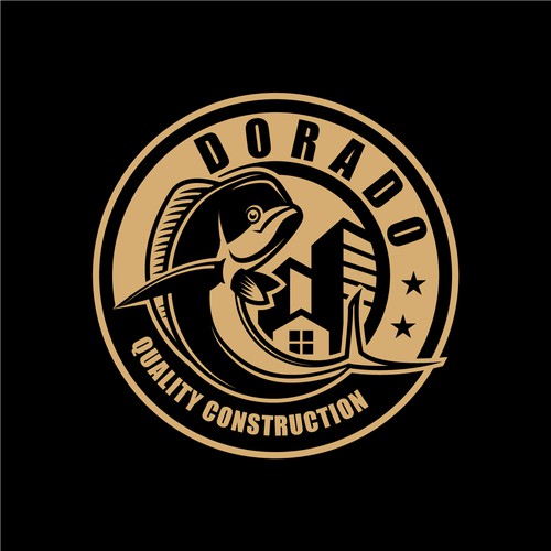 A logo that stands out from your typical roof outline used in most construction logos. Design by creaturescraft