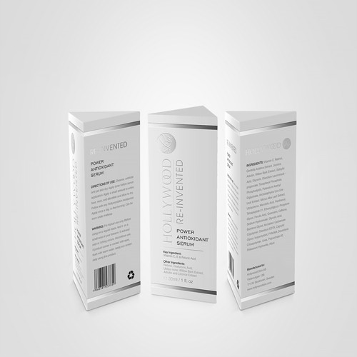 WOW the world with a stand out packaging design for HOLLYWOODSKIN Design by Byteripper
