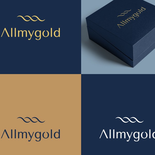 Design by Anna Barsoum titled "Allmy gold logo"