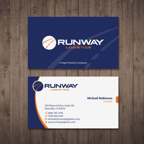 Design di Runway Logistics Business Card di Tcmenk