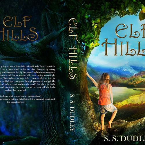 Book cover for children's fantasy novel based in the CA countryside Réalisé par Ddialethe