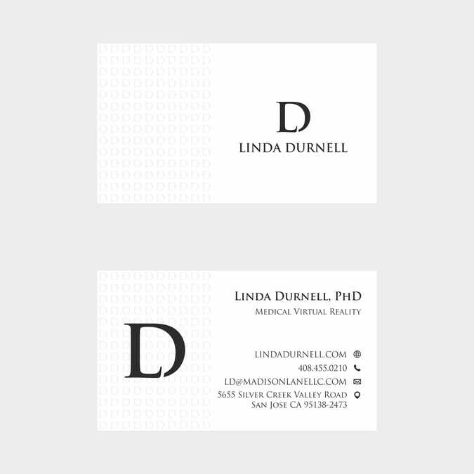 how to write phd on business card