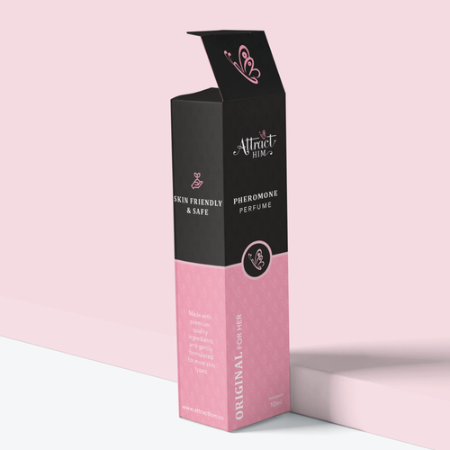 Design Perfume Box and Label for "Attract Him" scent to appeal to women Design by Sayyed Jamshed