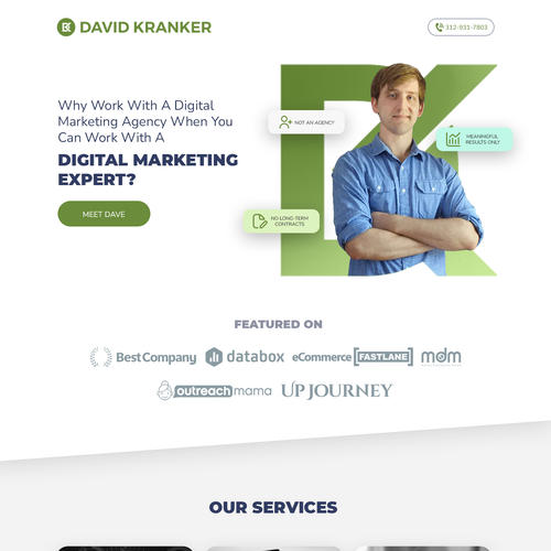 Digital Marketing Site Redesign Design by Suegeer