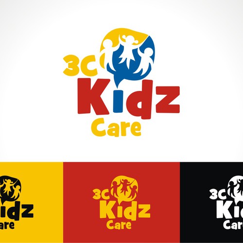 Create a modern yet bright, happy and fun logo for 3C Kidz Care Design by heosemys spinosa