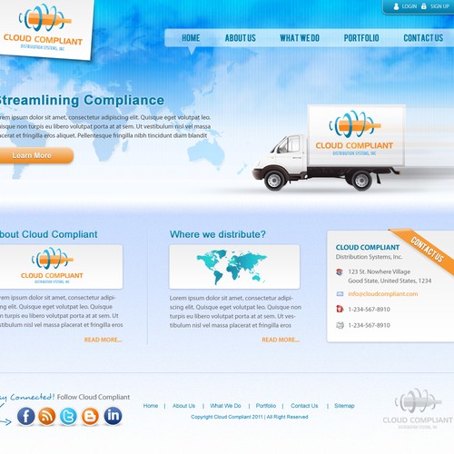 Help Cloud Compliant Distribution Systems, Inc. with a new website design Design von WebbysignerPH