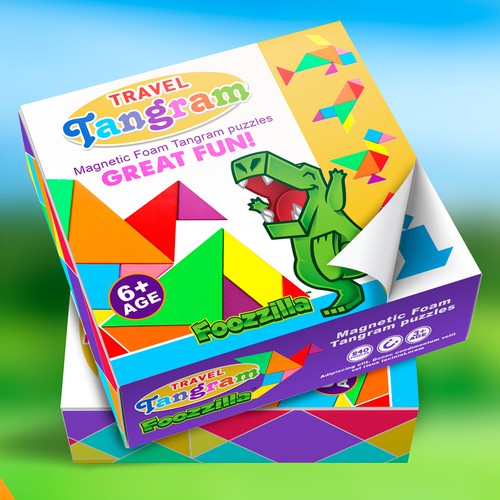 Tangrams For Kids Ages 4-8 Geometric Shape Magnetic Puzzles