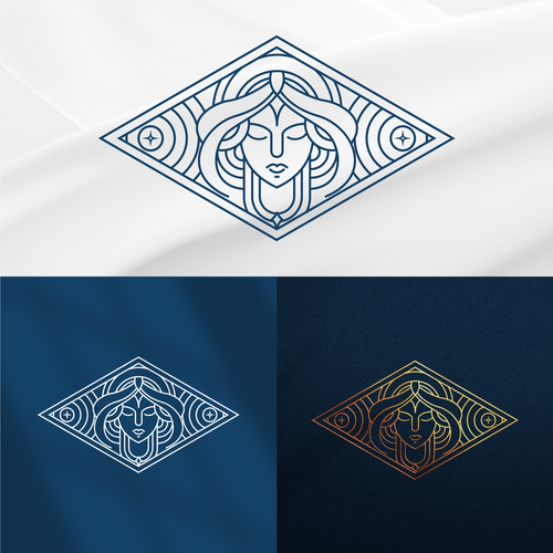 Fortuna Goddess Logo for Luxury French Jewelry House Design by Reka Rekzer