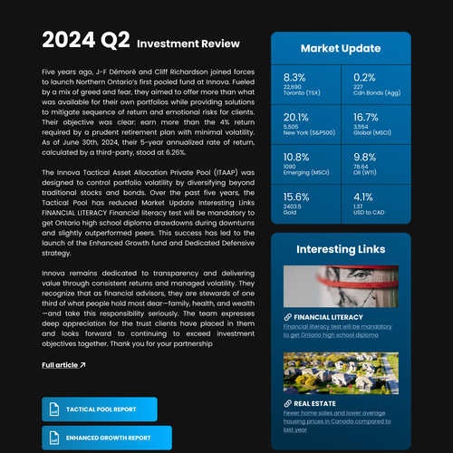 Modern Design for Investment Newsletter Wanted! Design by Oport Store