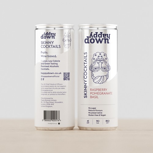 Premium Slim Can Packaging Design for a Global Award Winning Premixed Alcoholic Cocktail Brand Design by eolinart