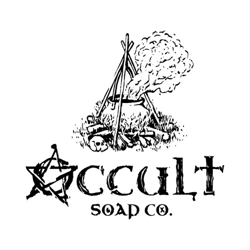 Design a dark rustic “witchy” themed logo for our soap company Design by vuveeh™